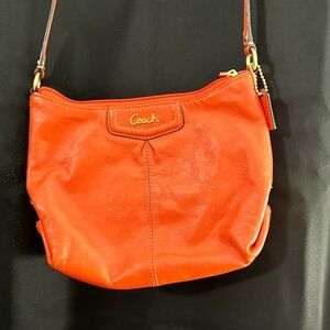 Coach orange crossbody small purse